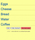 Shop List JavaScript