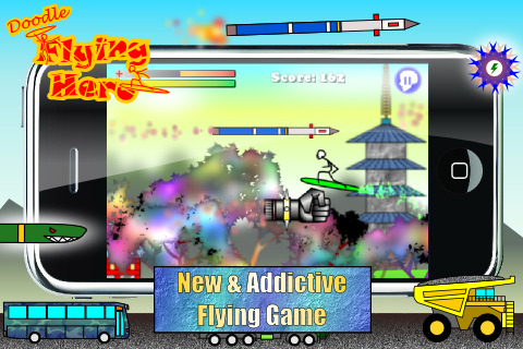 Doodle Flying Hero
