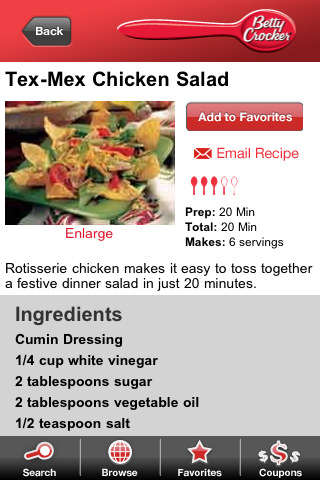 Betty Crocker Mobile Cookbook