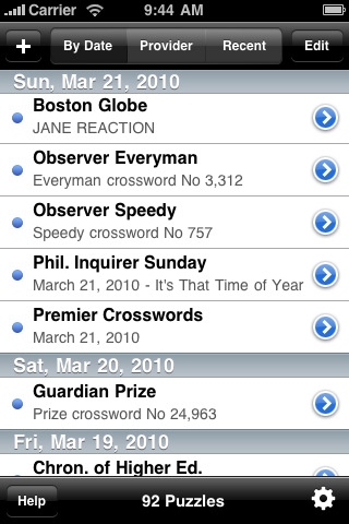 Crosswords
