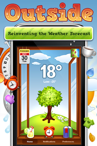 Outside