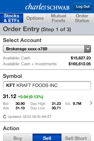 charles schwab stock options