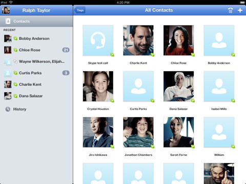 Skype for iPad