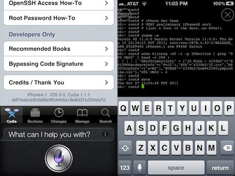 iPhone 4S Jailbreak with Cydia