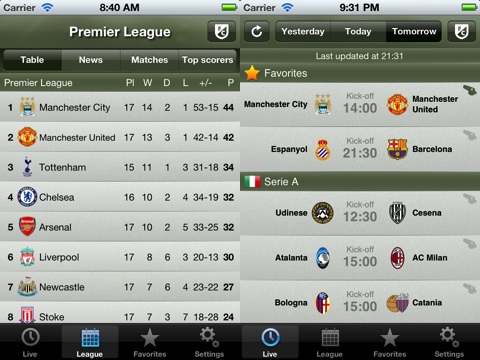 Soccer Scores Pro – FotMob iPhone app review | AppSafari