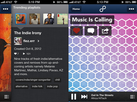 8tracks radio iphone app review