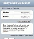 Baby’s Sex Calculator