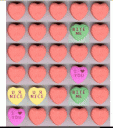 30 Candy Hearts