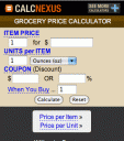 Grocery Price Calc