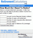 Retirement Calc