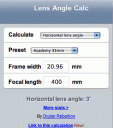 Lens Angle Calc
