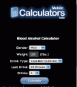 Blood Alcohol Calc