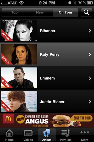 VEVO iPhone app review | AppSafari