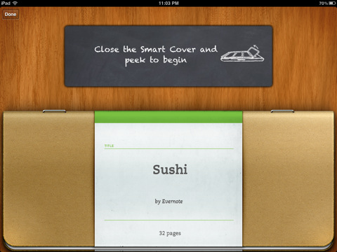 Evernote Peek