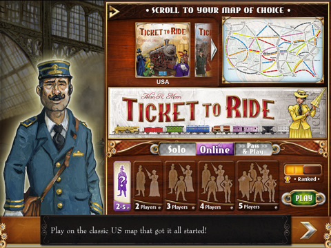Ticket to Ride for iPad