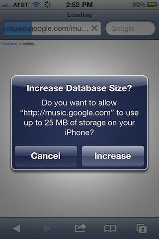 Google Music iPhone app