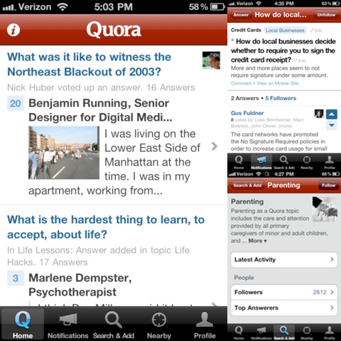 Quora iPhone app review