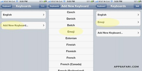 Activating Emoji on a new iOS 5 device or iPhone 4S