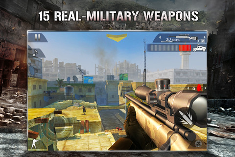 Modern Combat 2: Black Pegasus on the iPhone