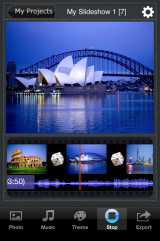 Slideshow+ iPhone app