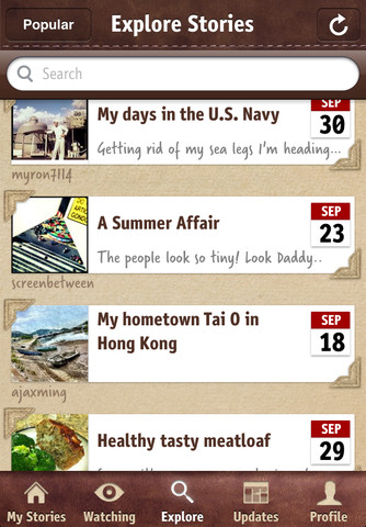 Storie iPhone app review