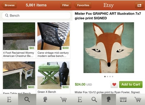 Etsy iPhone app review