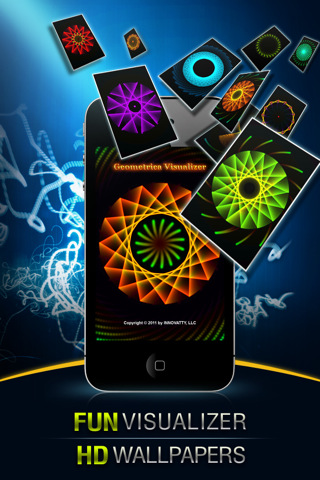 Free Visualizer of Geometrica - Wallpapers, Fireworks, Glow and Art