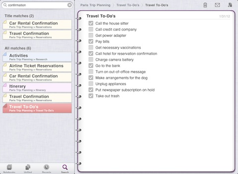 Microsoft OneNote for iPad app review