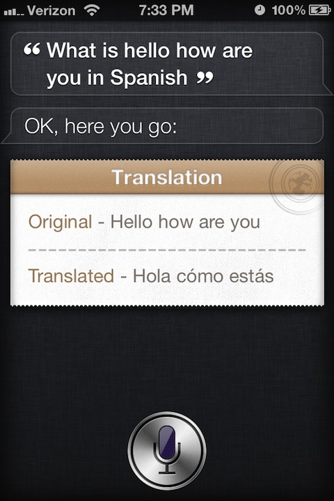 Lingual tweak for Siri