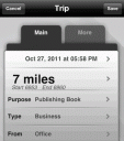 Trip Miles (Mileage log for Reimbursement or IRS)