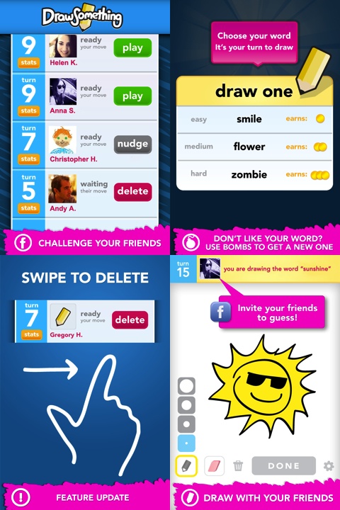 Draw Something by OMGPOP iPhone & iPad game app reviewDraw