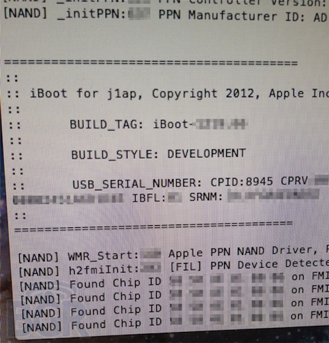 iPad 3 kernel screenshot