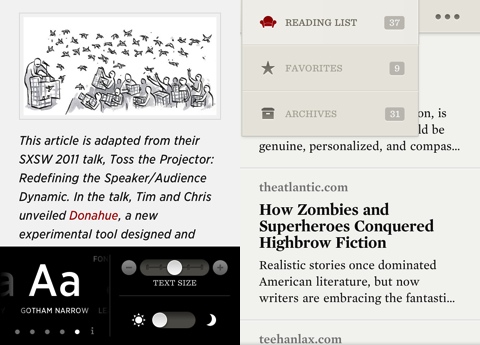 Readability iPhone app review