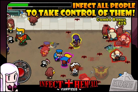 Infect Them All : Vampires iPhone game review