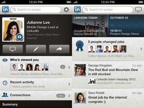 LinkedIn iPhone app review