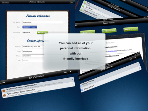 Mobile Resume PRO iPad app review