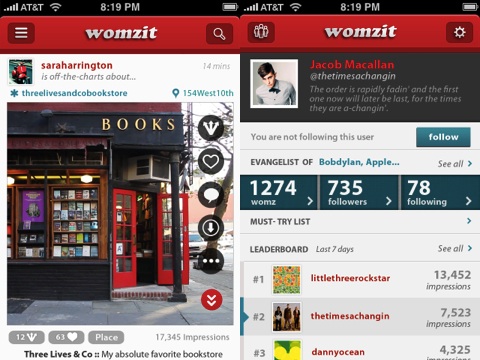 Womzit iPhone app review