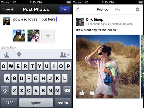 Facebook Camera iPhone app review