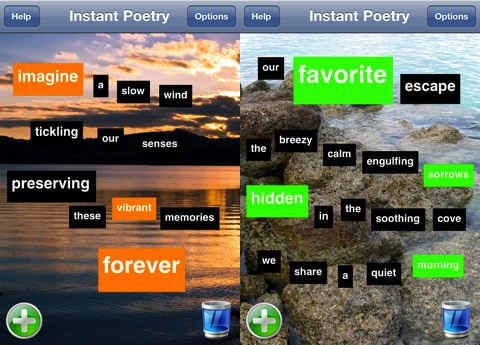 Instant Poetry HD iPhone app review