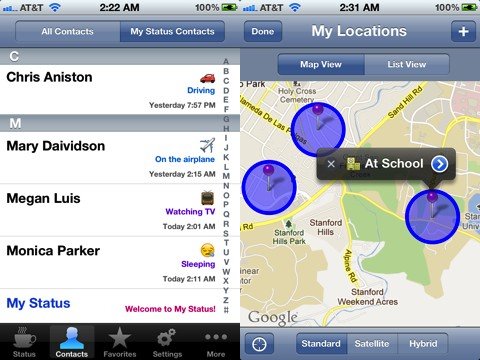 My Status iPhone app review