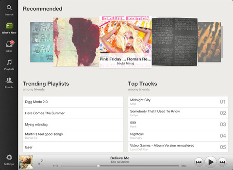 Spotify for iPad app review