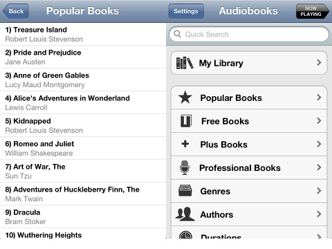 Audiobooks Premium iPhone app review