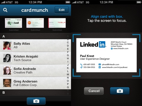 CardMunch iPhone app review