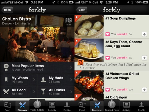 forkly iPhone app review