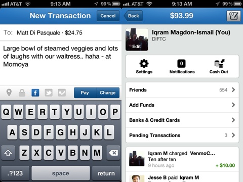 Venmo iPhone app review