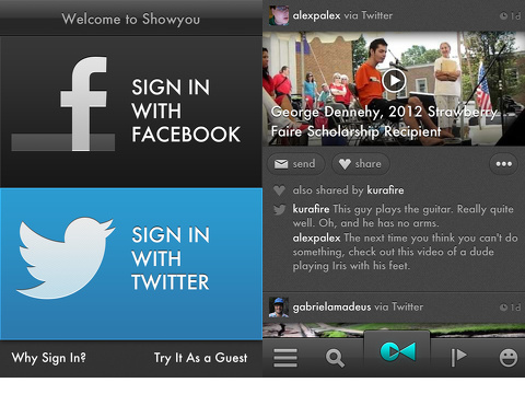 Showyou iPhone App