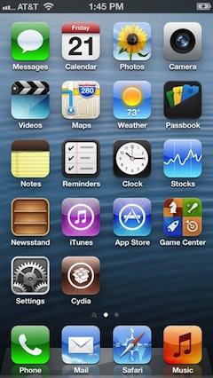 iPhone 5 Jailbreak with Cydia