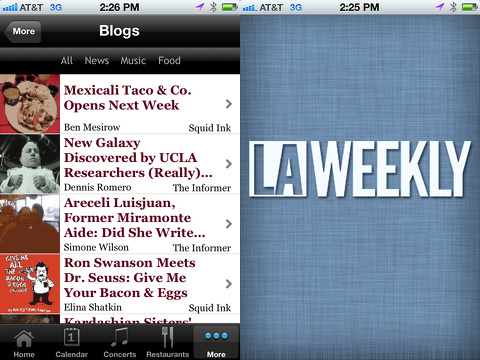 LA Weekly iPhone app