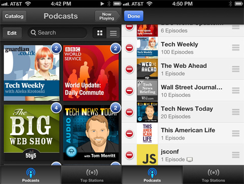 Podcasts app review - Catalog