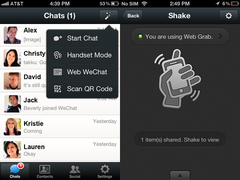 WeChat iPhone app review